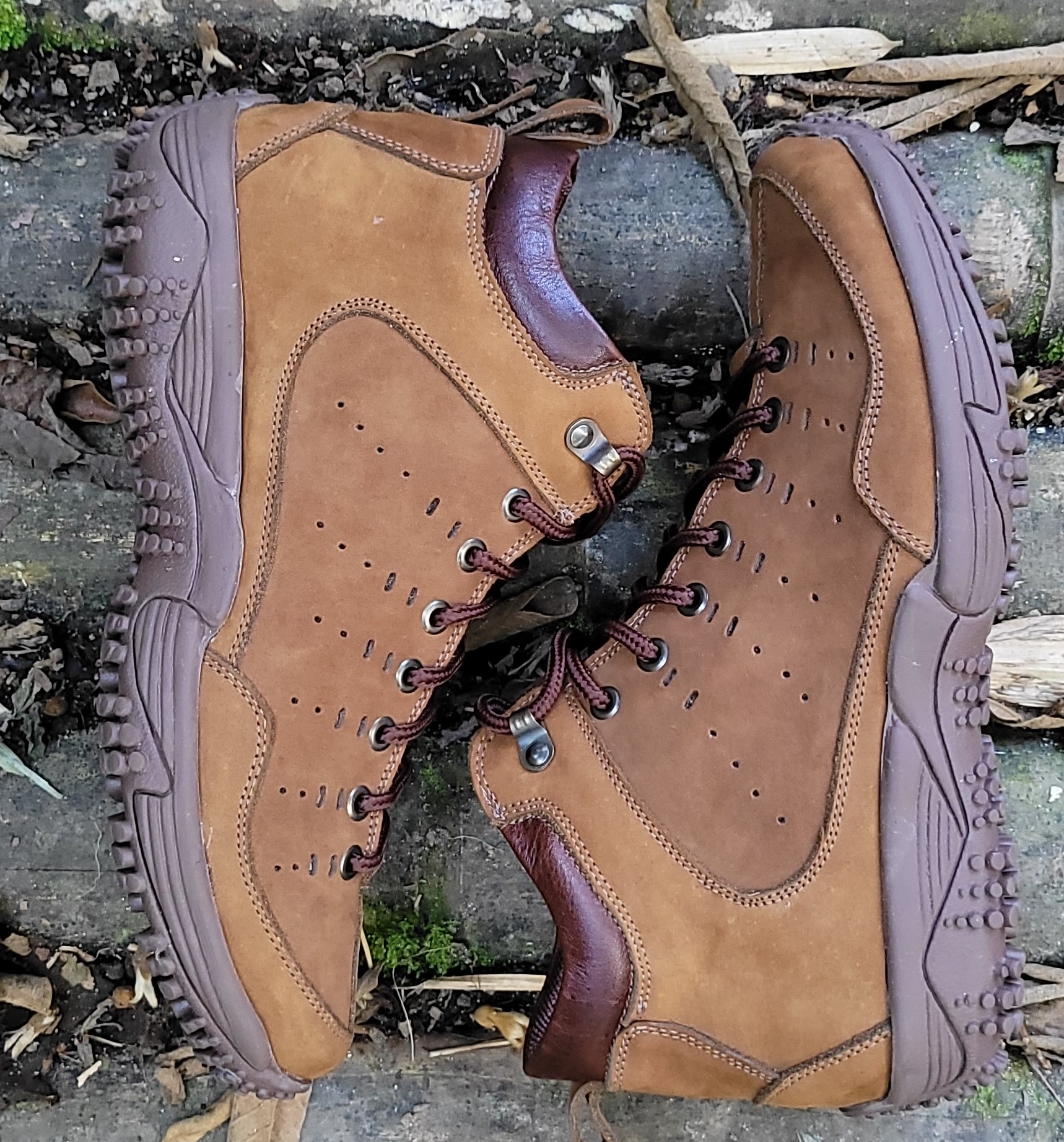 Bota Cuero Hidrofugado - Madera