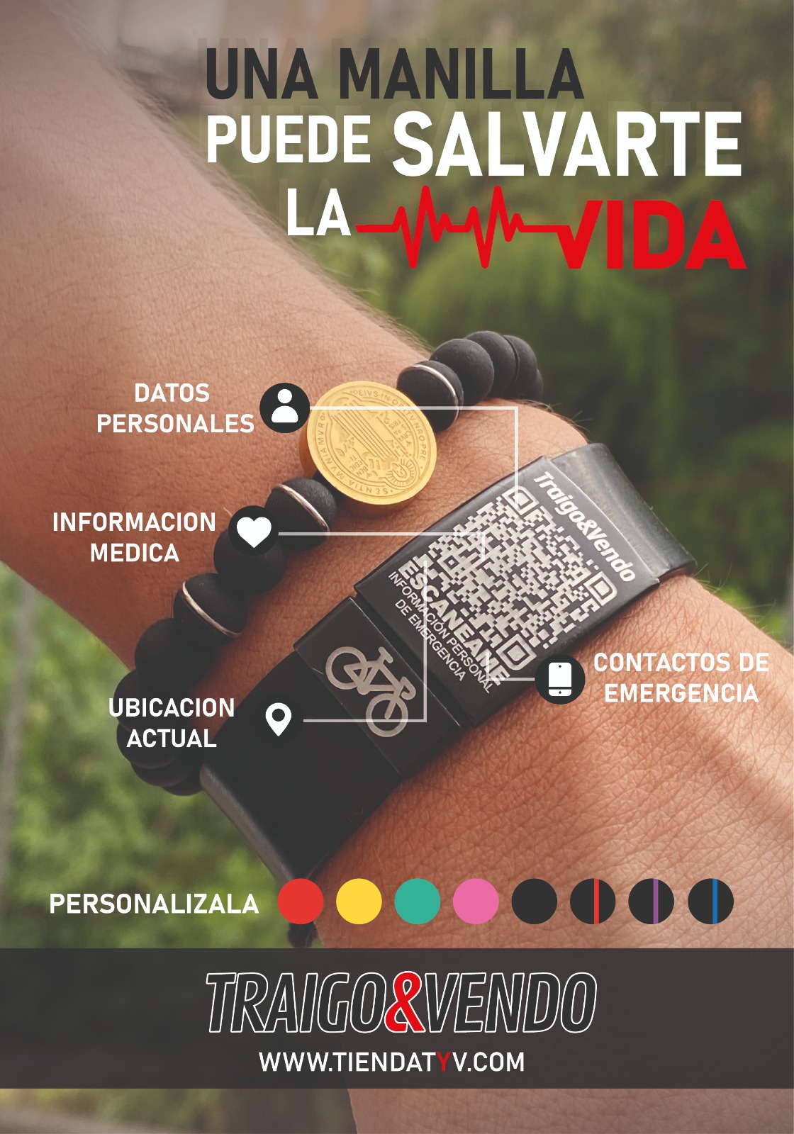 Manilla de Identificación QR para Deportistas - Imagen 5